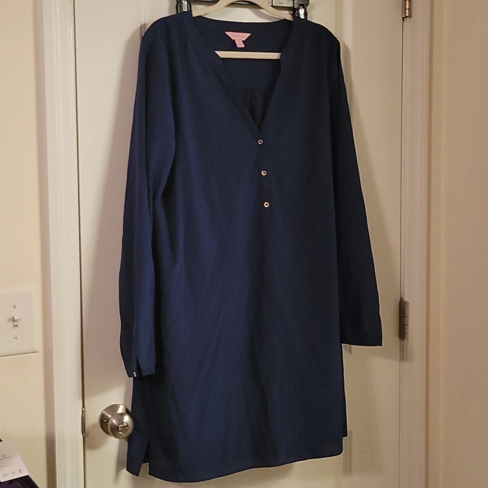 Lilly Pulitzer Silk Shirt Dress